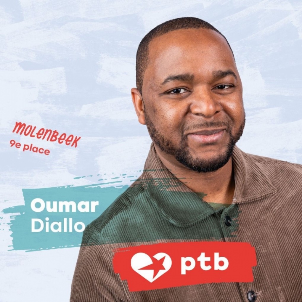 Oumar Diallo avec le PTB pour une majorité de changement à Molenbeek 