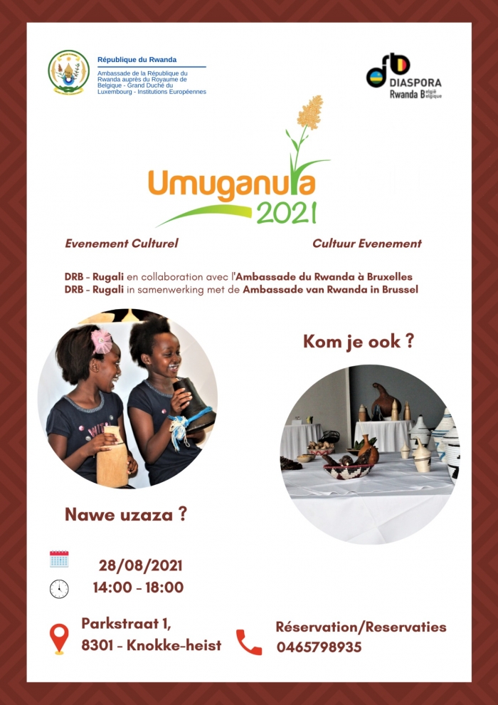 Communiqué de Presse: La Diaspora Rwandaise de Belgique célèbrera la fête traditionnelle « Umuganura » sous le signe de l’Unité