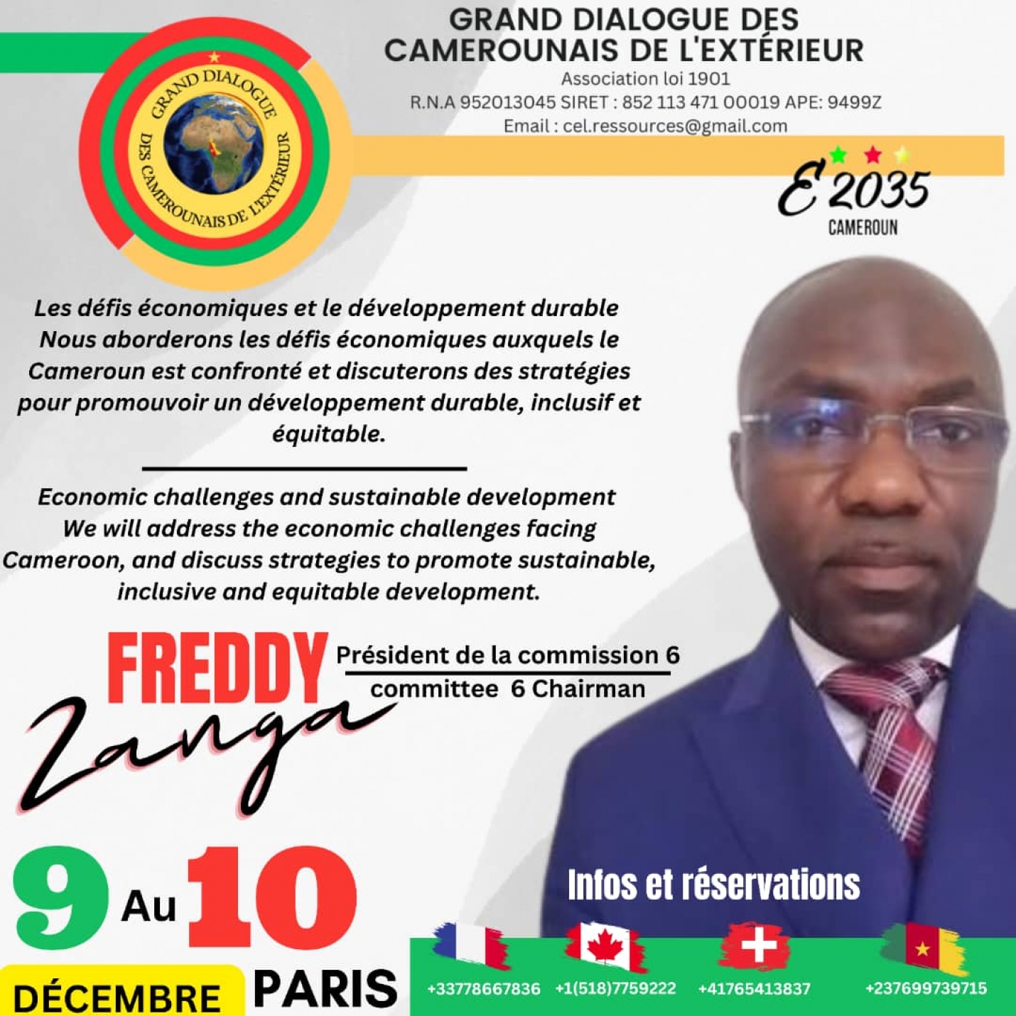 Freddy D ZANGA/ CICP: Chambre Internationale pour le conseil et la promotion