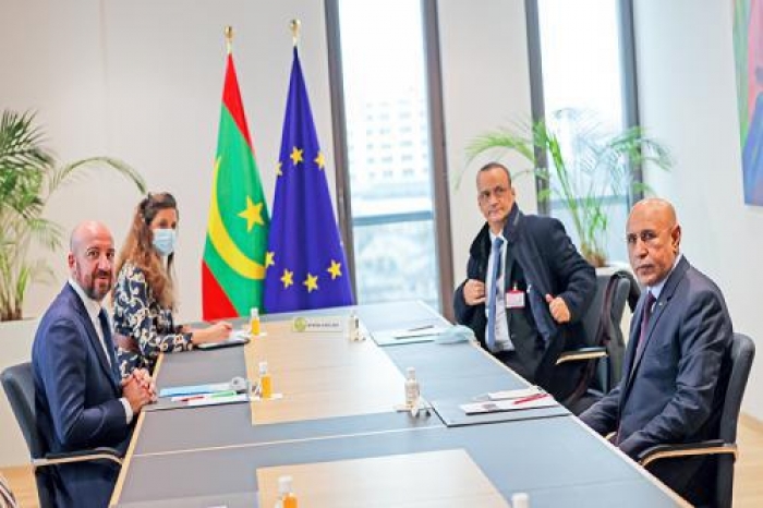 Ghazouani à Paris et Bruxelles : environnement et sécurité au menu des discussions avec Macron et Charles Michel