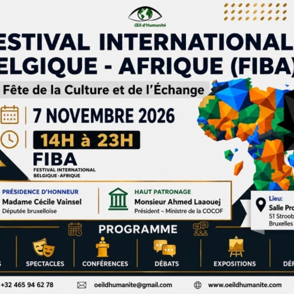 FESTIVAL INTERNATIONAL BELGIQUE-AFRIQUE (FIBA)  7 NOVEMBRE 2026