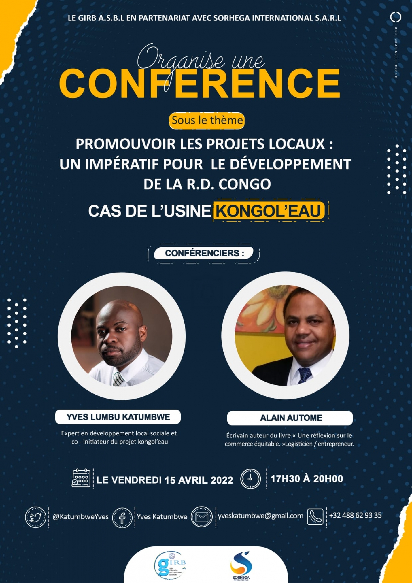 Communiqué:  Conférence sur la promotion des projets locaux en RDC