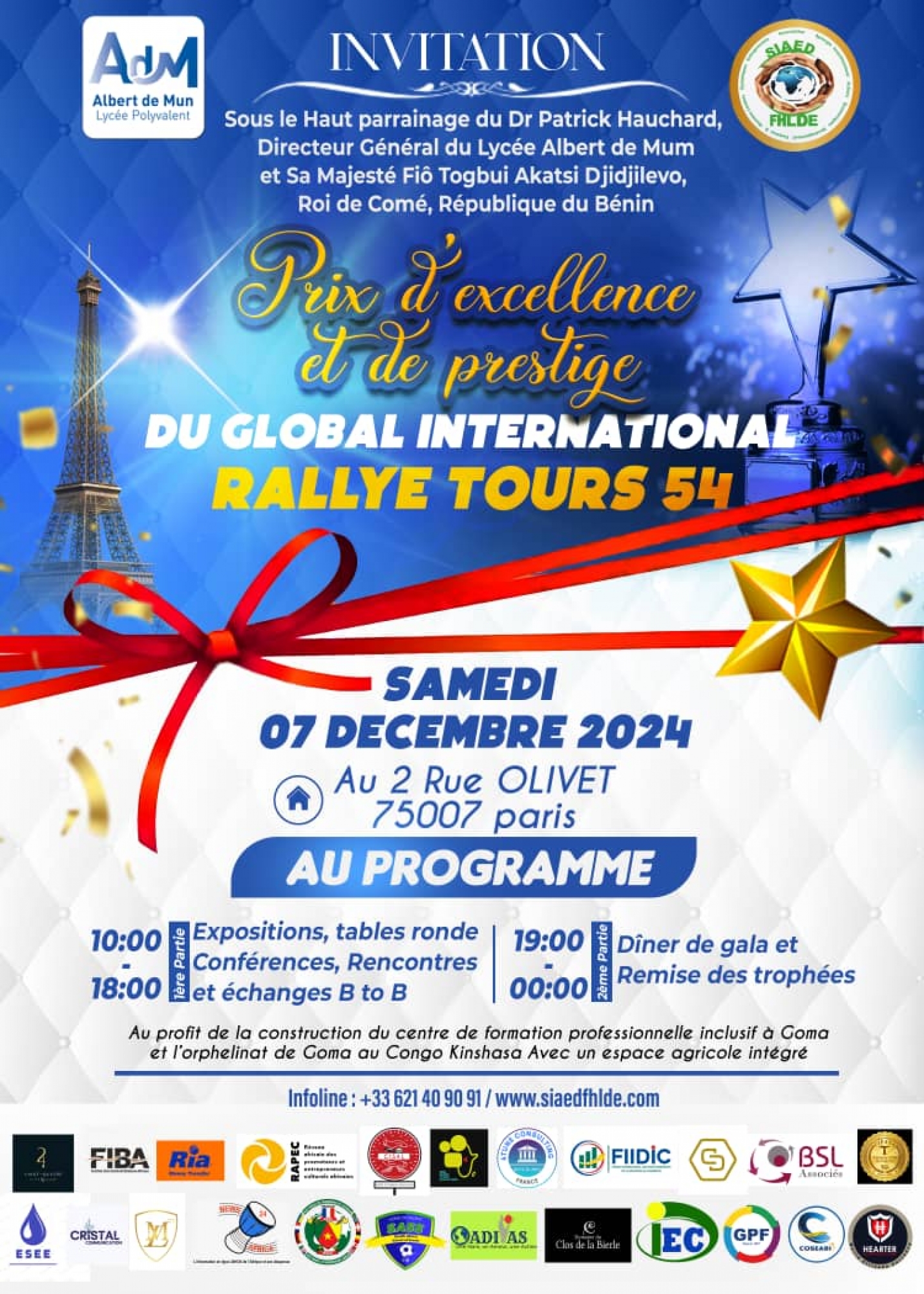 7 DÉCEMBRE 2024. PARIS - GLOBAL CHALLENGE RALLY TOURS 2024